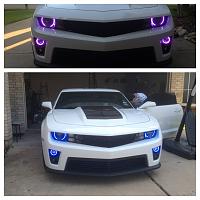 Colorshift 2.0 halos in blue and purple