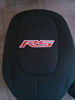 embroidered head rest