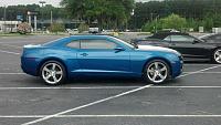 My 2010 Aqua Blue Metallic Camaro RS, Bernadette