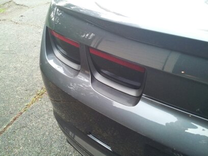 Plasti dipped tail light bezels, and 'double black' tail lights.