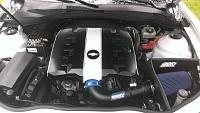 BBK cold air intake and custom painted engine cover