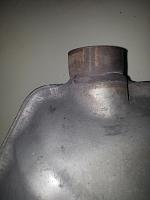OEM Muffler cut at 30cm from the Weld