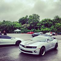 Me and sparky and SoCal camaro at the American street car series at Nashville fairgrounds speed way