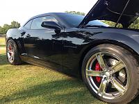 Painted calipers with new drilled and slotted rotors