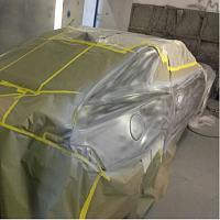 Sanded all the way down to metal. Because painting over paint is bad practice and stupid