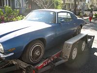 Just purchased this 73' Camaro from the original owner in Savannah Ga. I pulled off the rusty wire hubcaps to see original rally wheels behind them. The owner had the old GM beauty rings in the trunk.