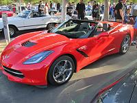Bob, a very interesting gentleman, on his fourth Corvette convertible.  He likes the C7.