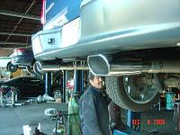 True Dual Exhaust Being Installed