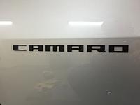 Black CAMARO Lettering