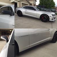 ZL1 Rockers and black painted side mirrors