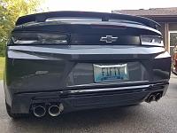 GMAIL blacked out taillights, charcoal reflector tint, and smoke third brake light tint.