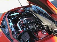 August 2016 engine build. Stage 2 cam. Hand sanded and  polished CAI tube, sheet metal intake manifold, water pump, radiator, pulleys & tensioner.  Billet specialties valve covers and periferal...