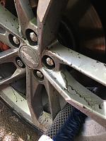 Cleanin' them wheels, July 25, 2017
