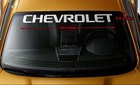 Gen 5 Camaro Chevrolet Script Windshield Banner