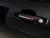 Gen 5 Camaro RS Door Handle Script Decal