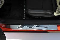 Gen 5 Polished Door Sill with RS Logo Cutout - Multiple Inlay Color Options