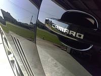 Gen 5 Camaro Door Handle Script Decal