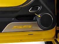 Gen 5 Front Speaker Trim with SS Logo Cutout & Vinyl  Inlay - Multiple Inlay Color Options