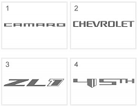 Camaro Door Sills Logos