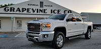 My latest:  2018 GMC Sierra 3500HD SLT 4WD CCSB 
  
White Frost Tricoat/Dark Ash Bench, Duramax Plus Package, Gooseneck/5th Wheel Prep Package, 220-Amp Alternator, High Idle Switch, Smoked Amber Roof...