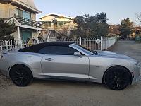 Side View. Had my wheels painted Gloss Black. Side rockers are ZL1 Replicas. Tinted Huper Optik. Still a work in progress.