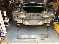 Rear crash bar removed