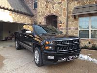 Truck blacked out head lights