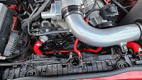 Mishimoto Thermostat, cooling hoses.