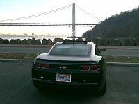 Overlooking the George Washington bridge and the Manhattan skyline