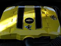 painted engine cover