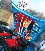 Wolverine Corvette C6 UnderHood mural
