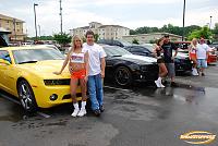 Some of the boys of Rocket City Camaro Club that decided to battle out the early storm. MMMMMM the rewards were well worth it.