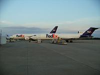 I'm an aircraft mechanic and these are Boeing 727-200 and Airbus A300-600 aircraft here in Columbia, SC.