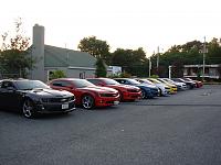 Papa John's meet and greet, August 2010. 10  Camaro's in attendance.