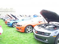 Some of the Camaro's at "Fort Adams in the Fall" car show.