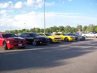 camaro meet may 010 Here is everyones cars playing nice while we are inside eating