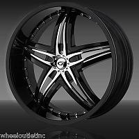 Gianna Blitz (BLACK/CHROME) 2 PIECE WHEELS