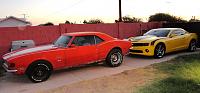 The 68 looks a little rough but is in line behind my son's 69 Chevelle for restoration...