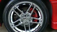 new zo6 17' rims/ 275/40/17 tires painted calipers/logo
