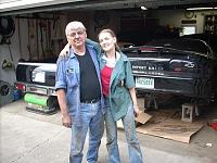 Summer 2007. Me and dad. We worked on the camaro for 2 days putting in a new fuel pump and other parts. It was the very last time we worked together under that camaro. <3 Love him so much. <3