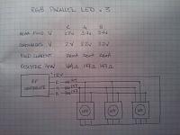 wiring diagram for 5050 SMD LED's in parallel with RGB controller