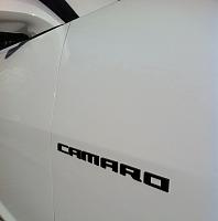 BLACKOUT CAMARO LETTERING