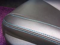 interior stitching, passenger seat