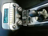 silver wire carbon fiber dash kit