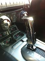 My chrome shifter (sorry, I don't know how to drive a manual)