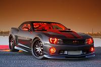 ORACLECamaro201020112012TurboCustomLightingHalosRedOrangeAmber