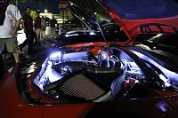 Engine bay night picture side view