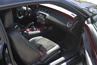 Carbon fiber hydro dipped with red base