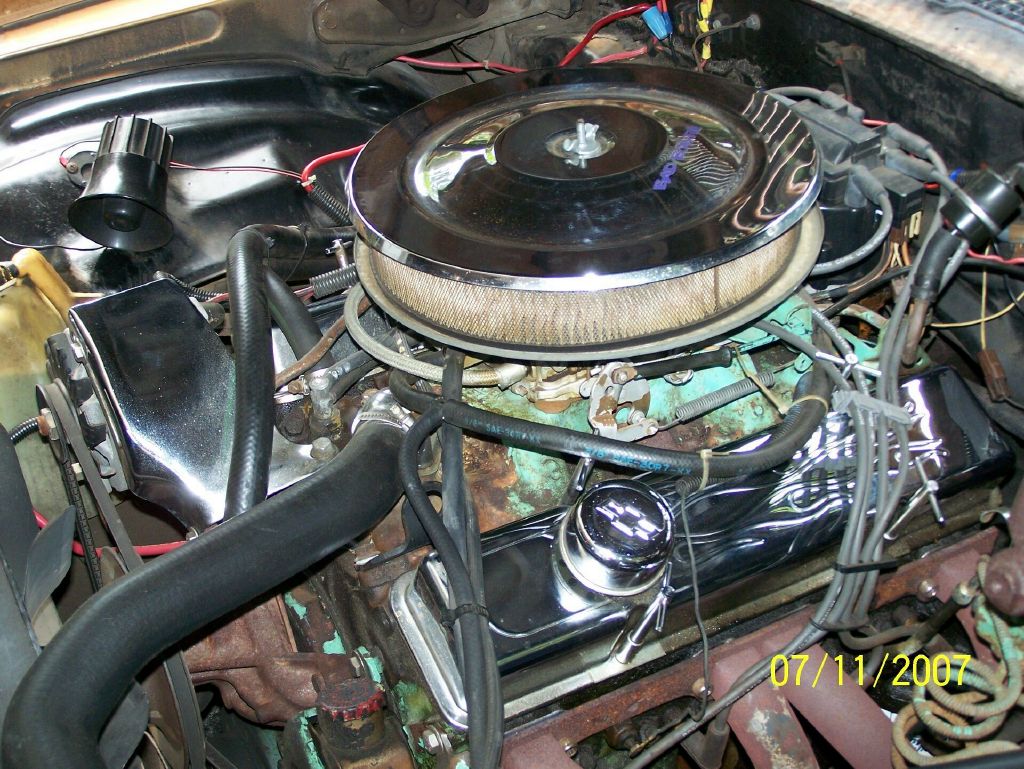 this is the engine in her when i first bought her (i have since rebuilt it and got some new headers for her)