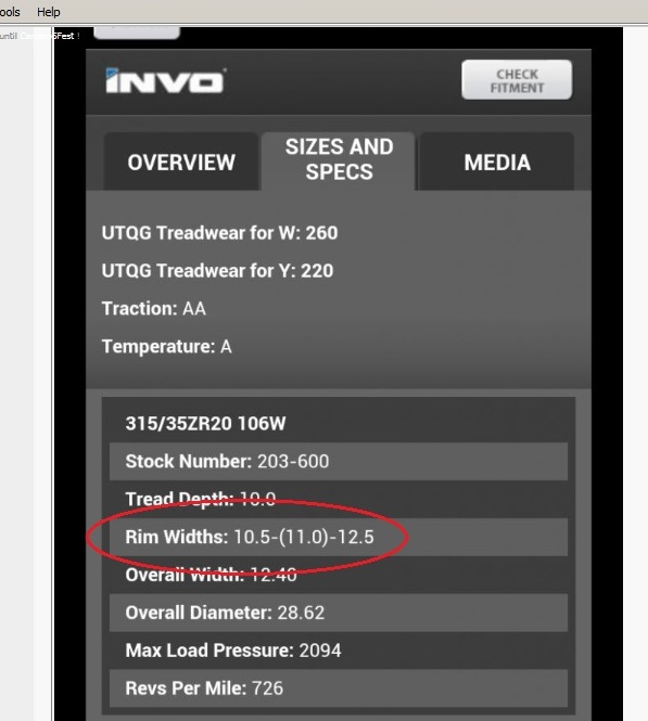Minimum rim width question